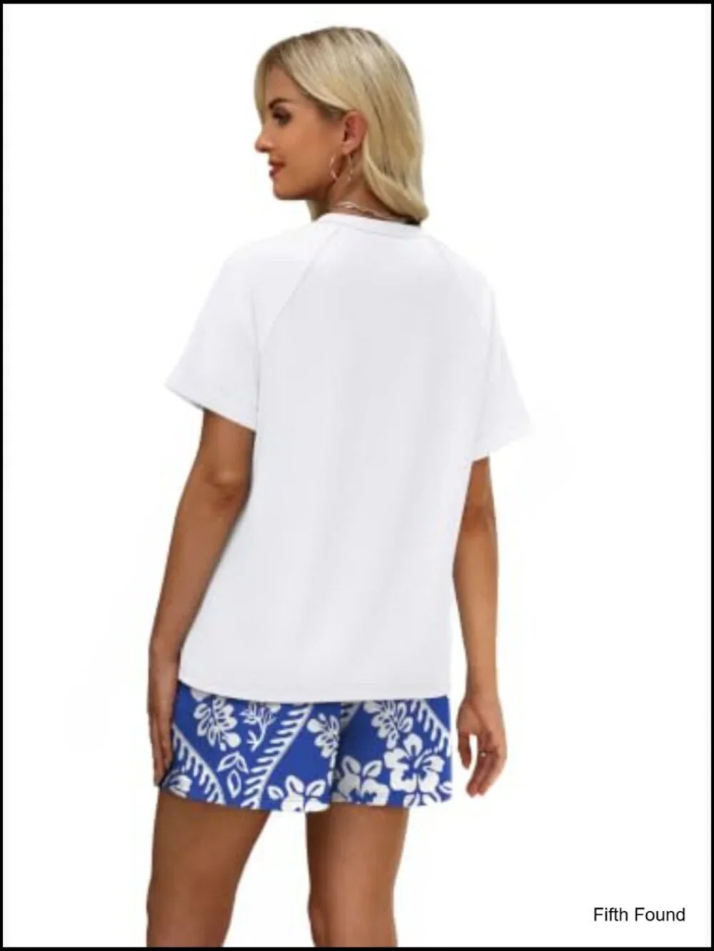 Two Piece Short Set for Women Crew Neck Lounge Matching Outfit